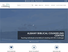 Tablet Screenshot of albanybiblicalcounseling.com